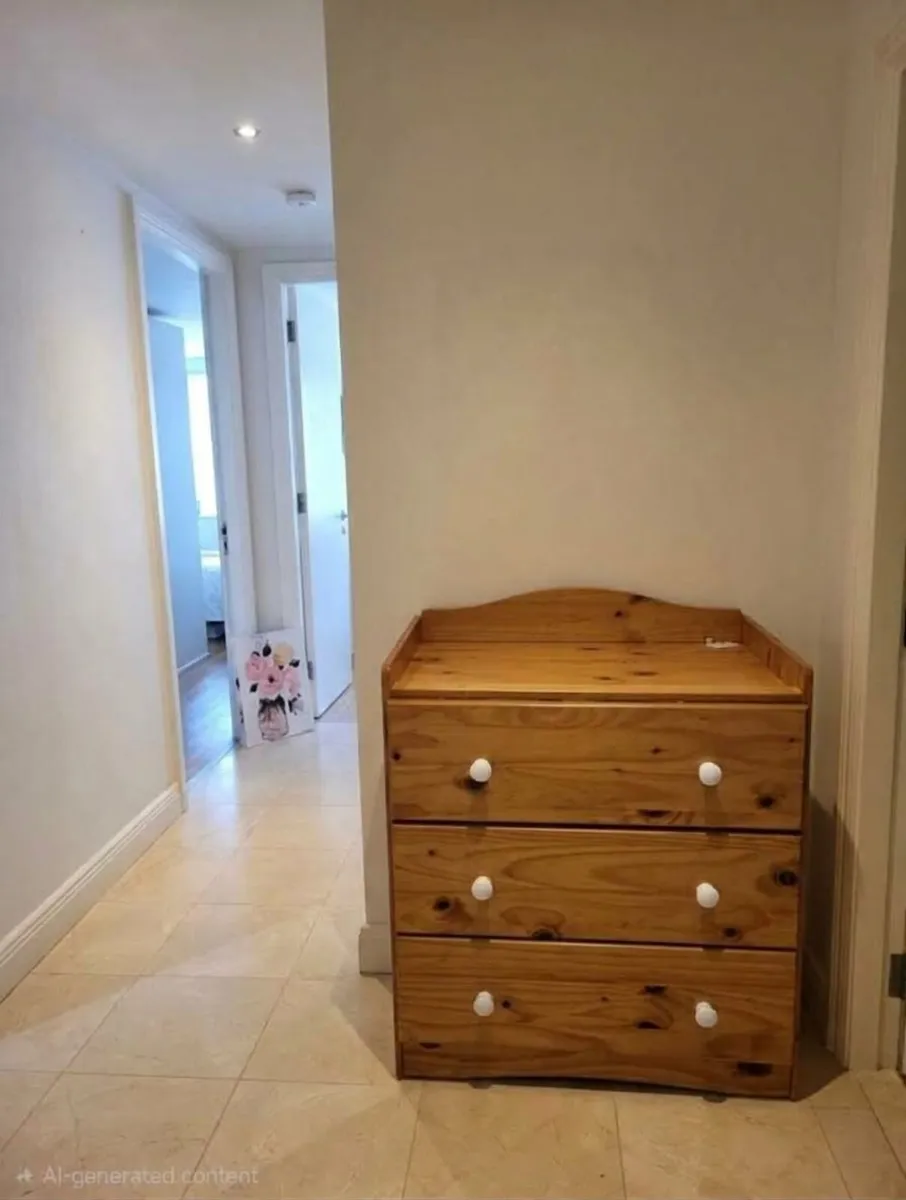 Mothercare Wooden Baby Changing Unit with Drawers - Image 1