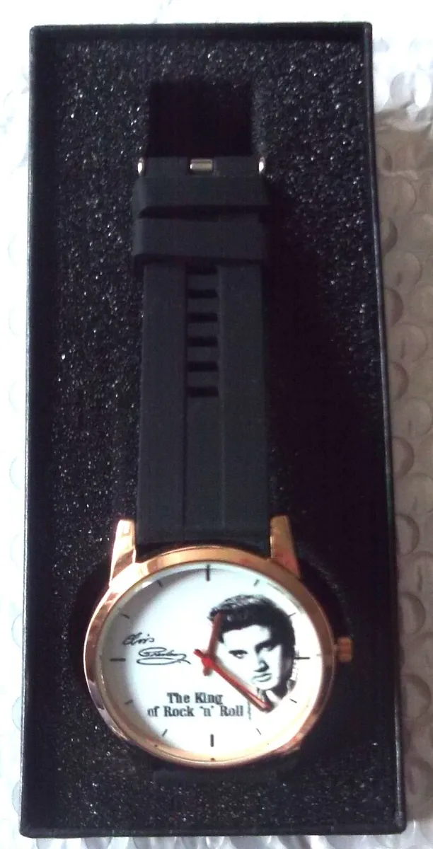Elvis. The Rock n Roll King, Black Silicone strap - Image 2