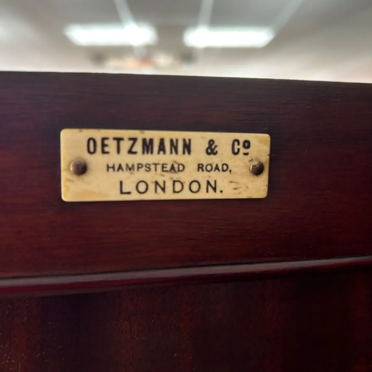 Antique linen cabinet by Oetzmann & Co., Hampstead - Image 2