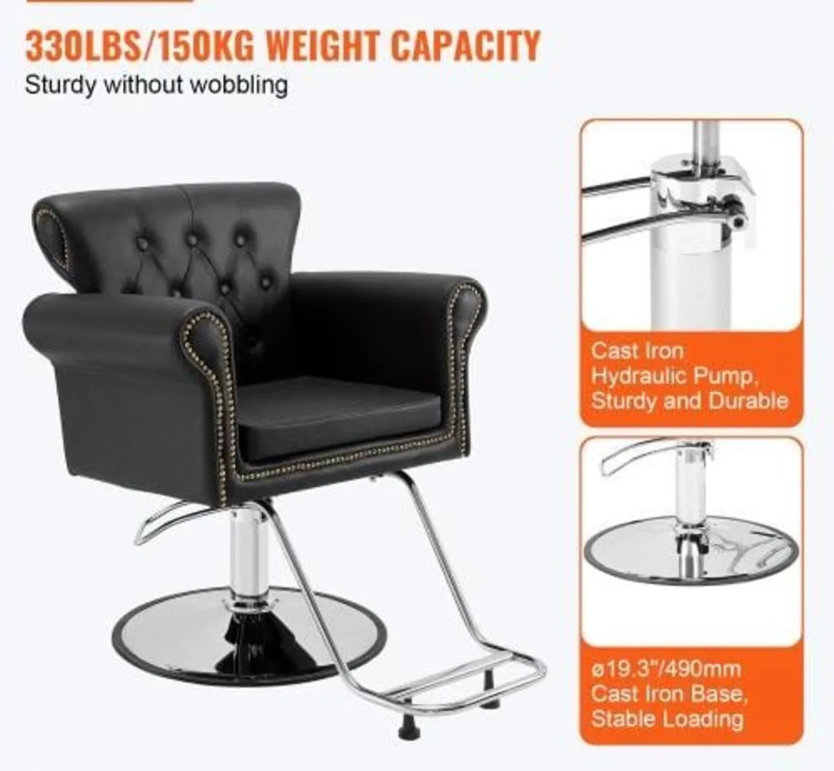 Salon Chair, Barber Chair for Hair Stylist, Stylin - Image 3