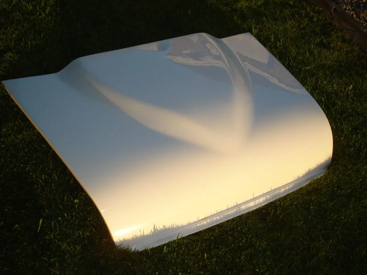 CLASSIC MINI 1959-2000 FIBREGLASS BULGE BONNET. - Image 1