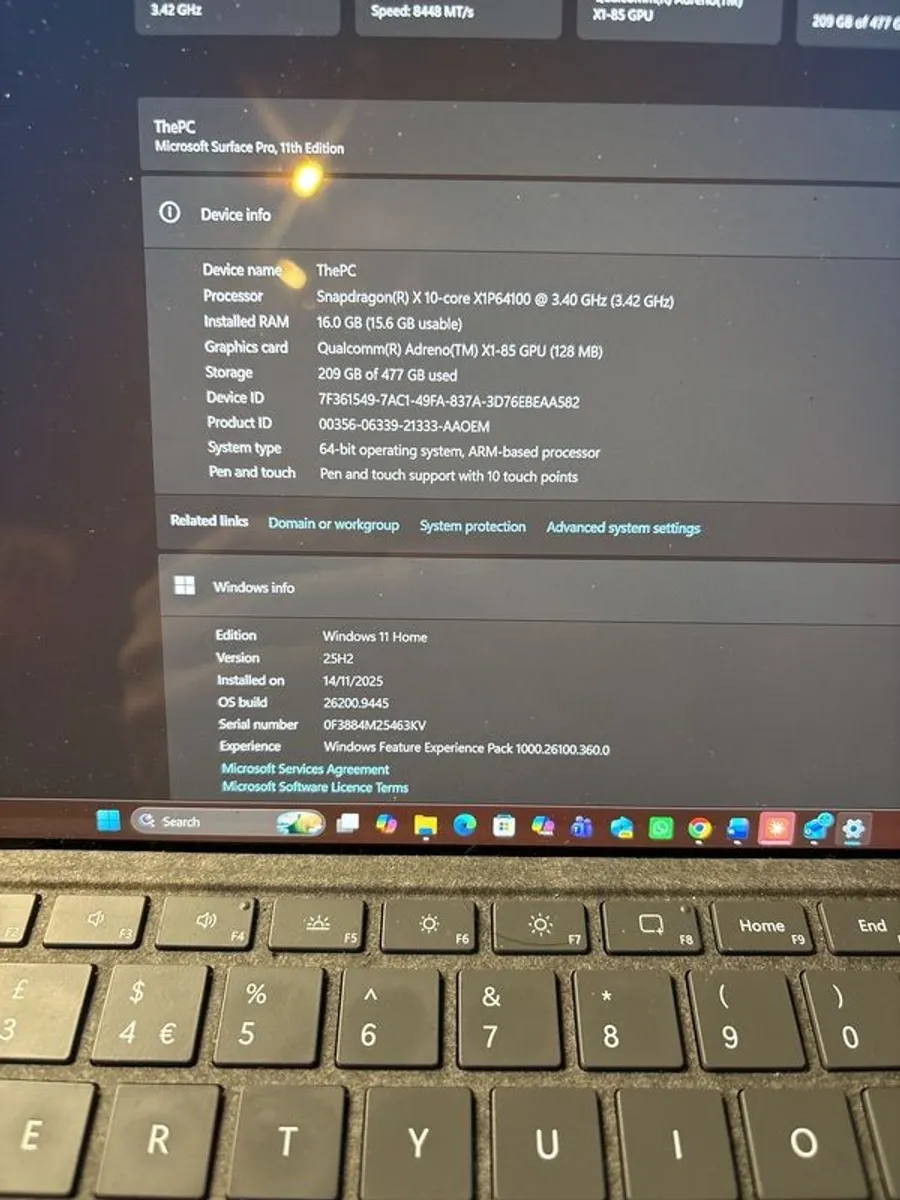 Microsoft Surface Pro 11 with keyboard and Pen - Image 1