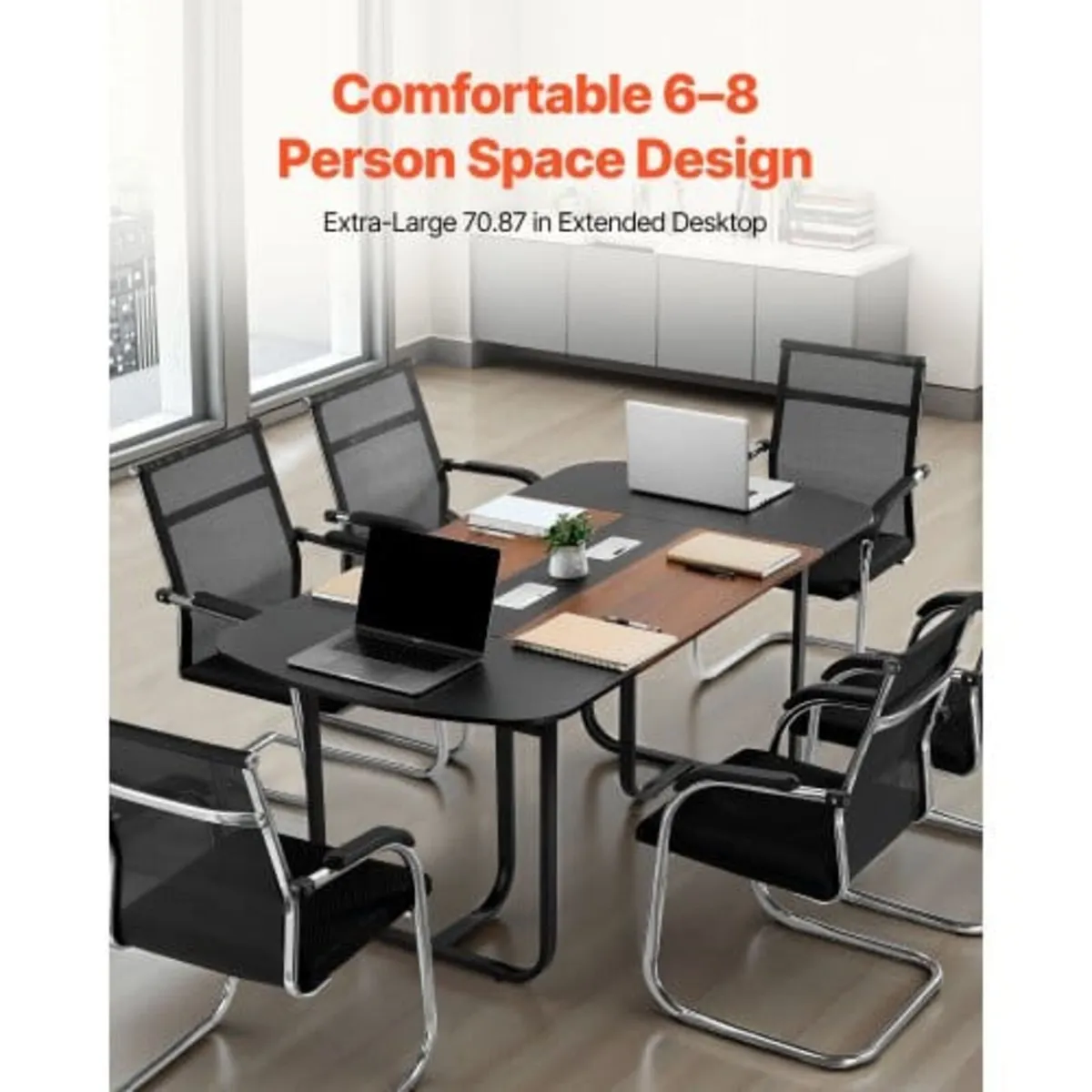 Conference Table, 1800 mm Oval Office Meeting Tabl - Image 4