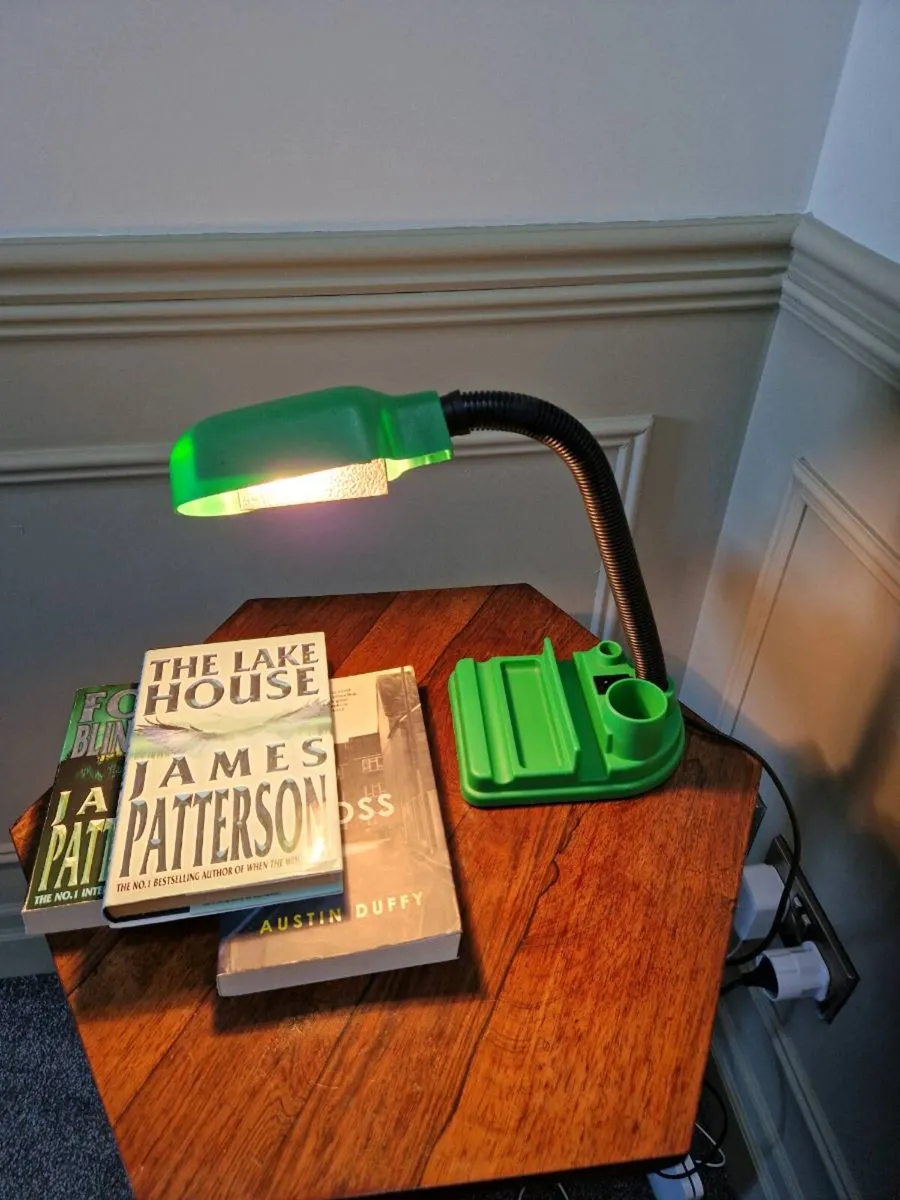 Vintage 1970/80s green desk lamp - Image 1