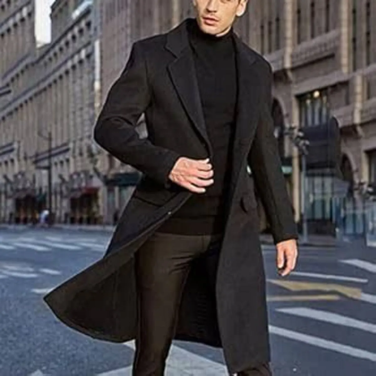 Mens Winter Wool Jackets  Suits & Long Male Coats - Image 1