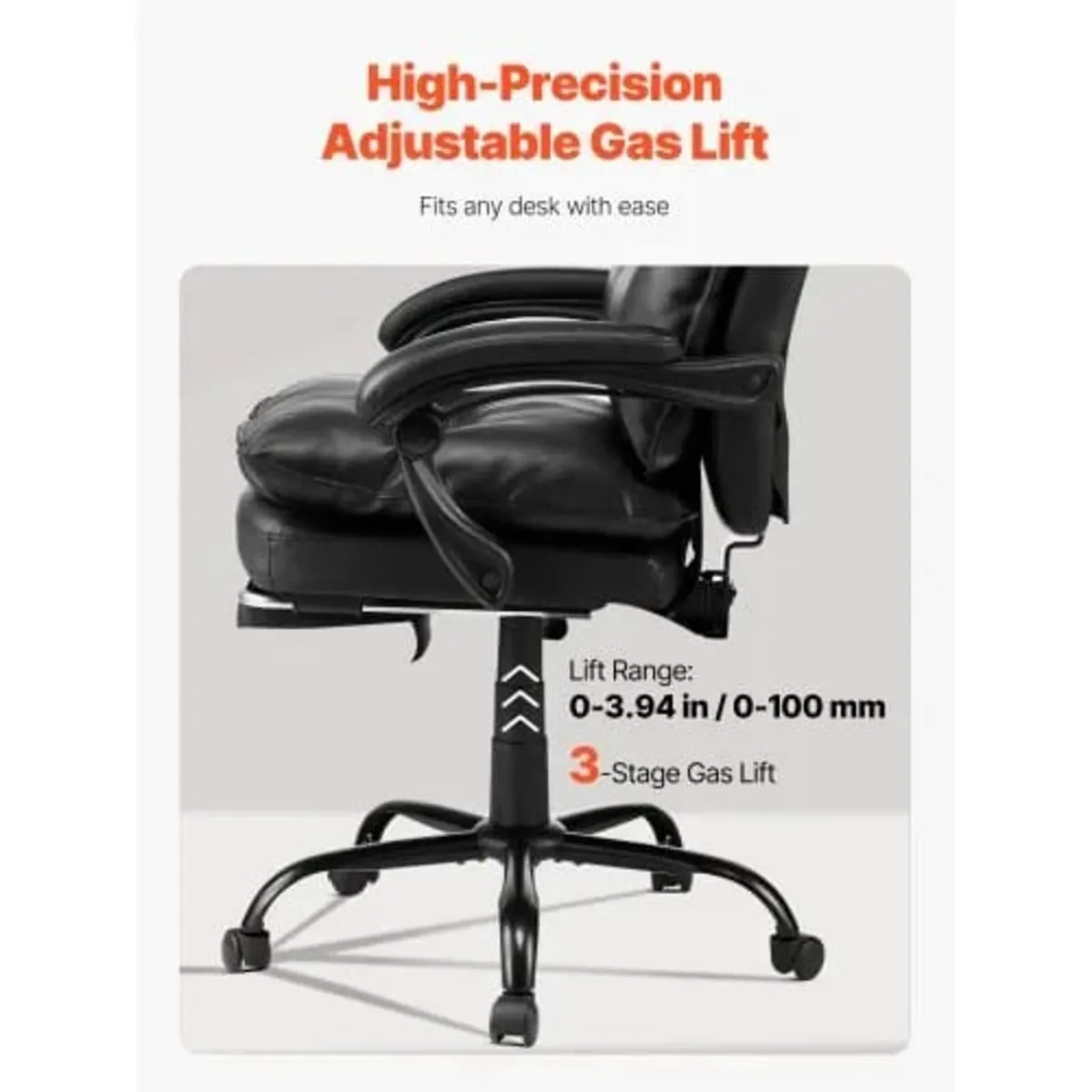 Executive Office Chair, High Back Chair with Footr - Image 4