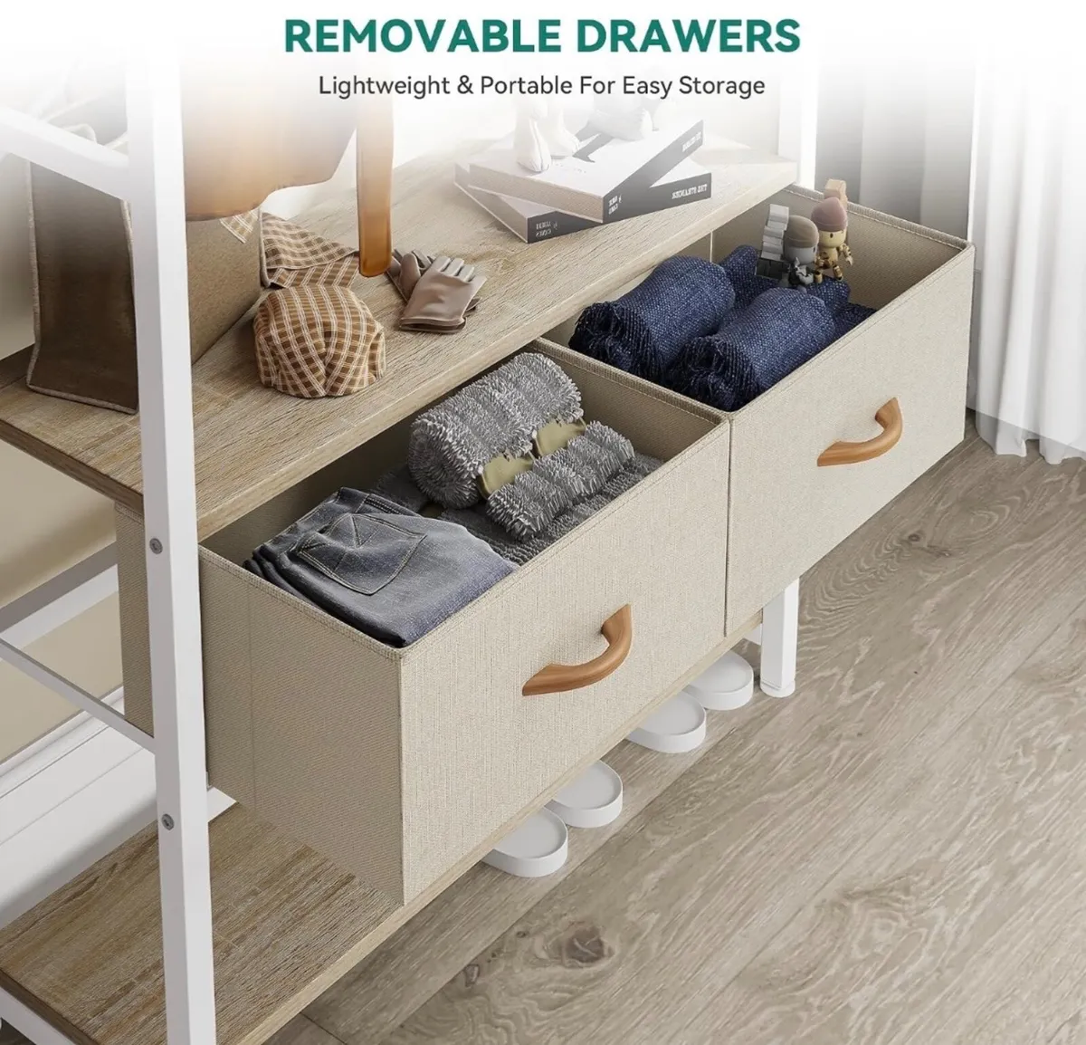 Coat Rack Stand with Shoe Storage - Image 3
