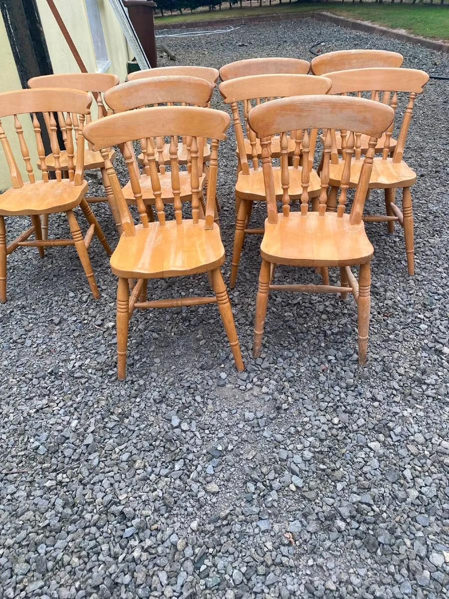 Antique kitchen chairs - Image 2