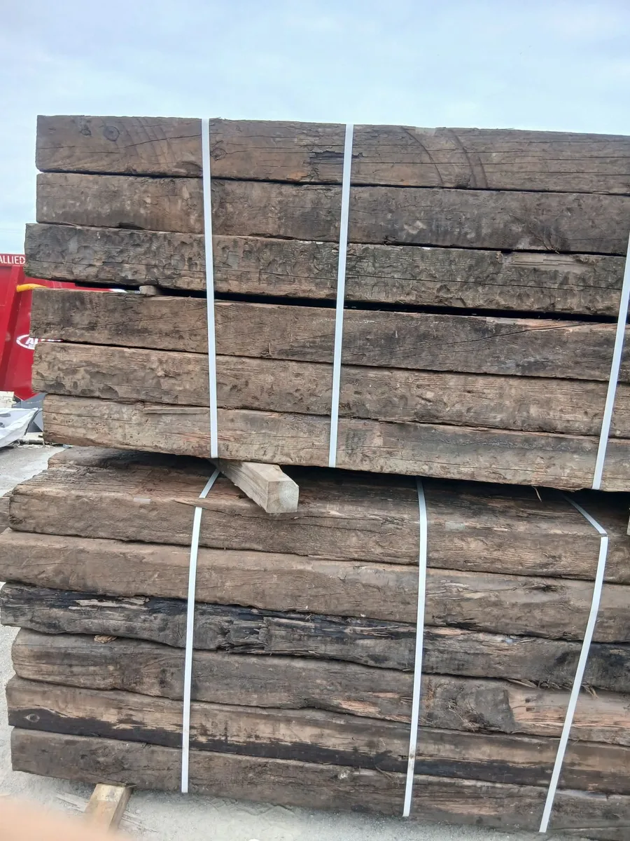 reclaimed railway sleepers - Image 2