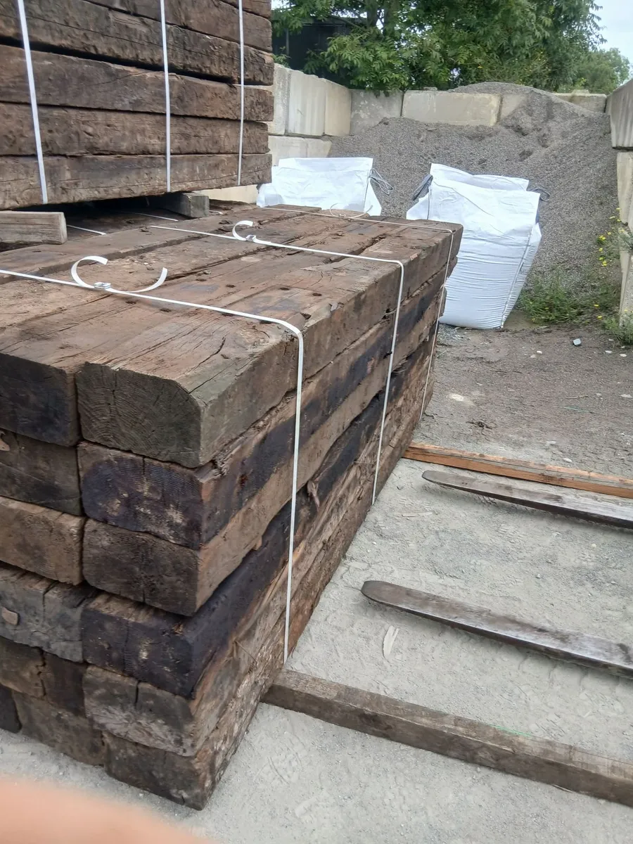 reclaimed railway sleepers - Image 3