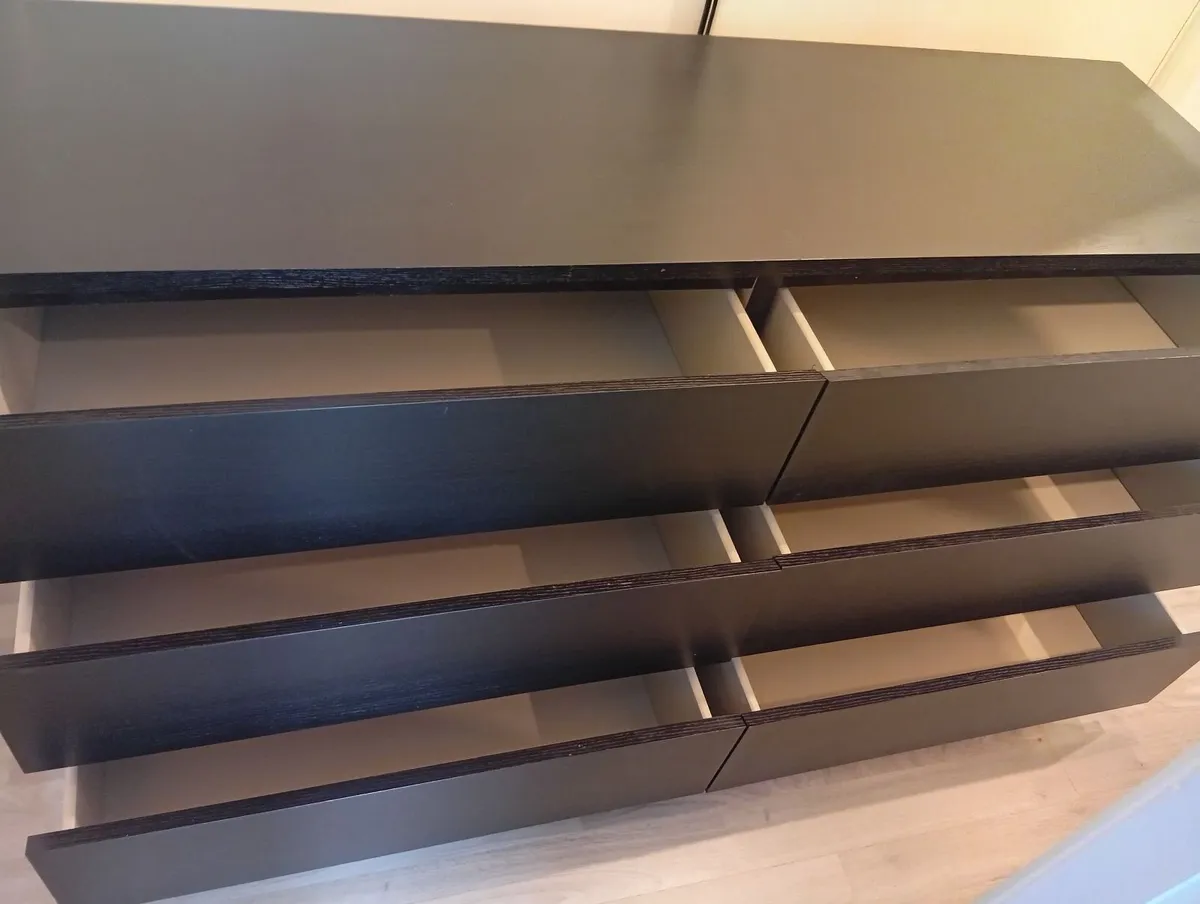 Malm 6 chest of drawers - Image 2