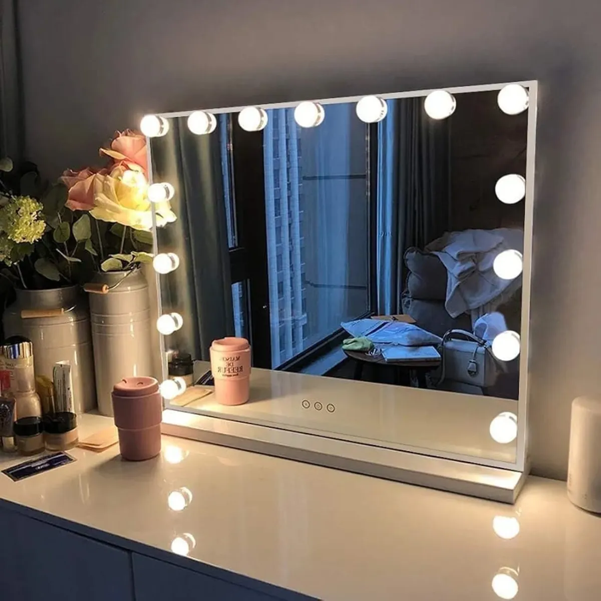 Vanity Mirror Hollywood Mirror with Lights 15 LED - Image 1