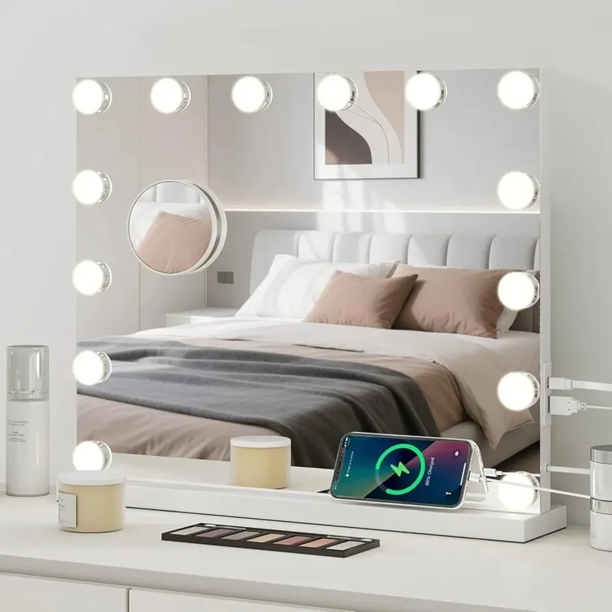 Hollywood Vanity Mirror with Lights, Large Lighted - Image 1