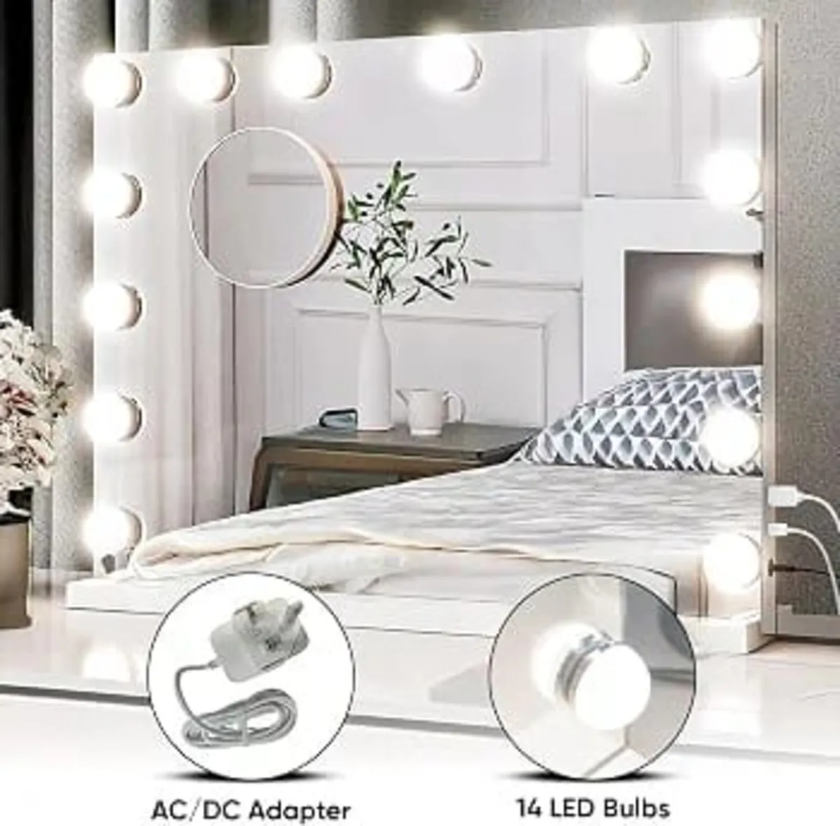 Hollywood Mirror | Vanity Mirror with 14 Dimmable - Image 2