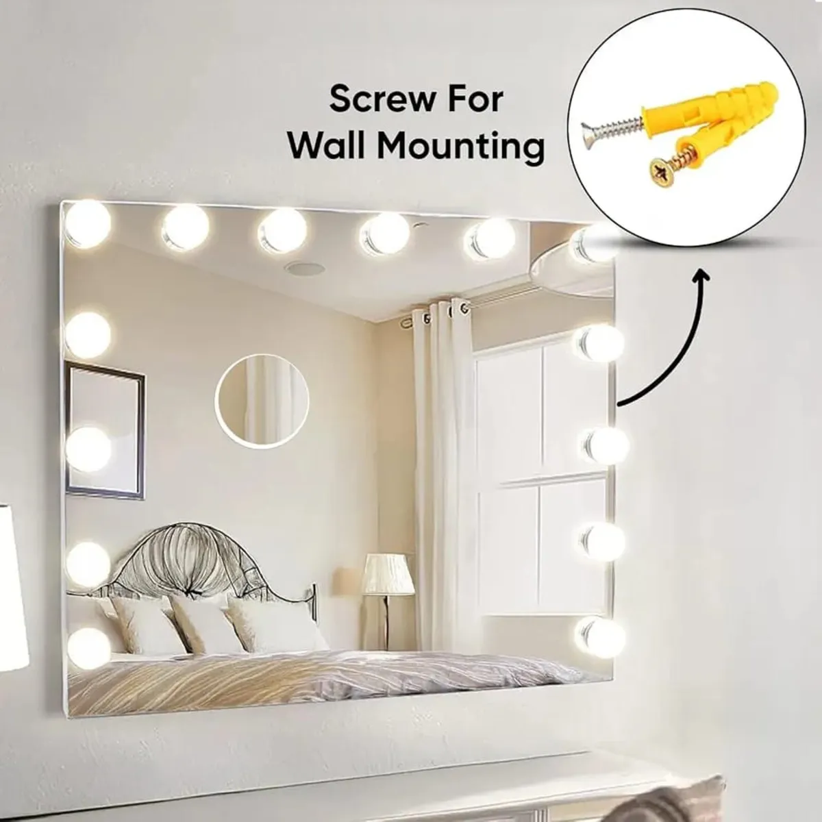 Hollywood Mirror | Vanity Mirror with 14 Dimmable - Image 4