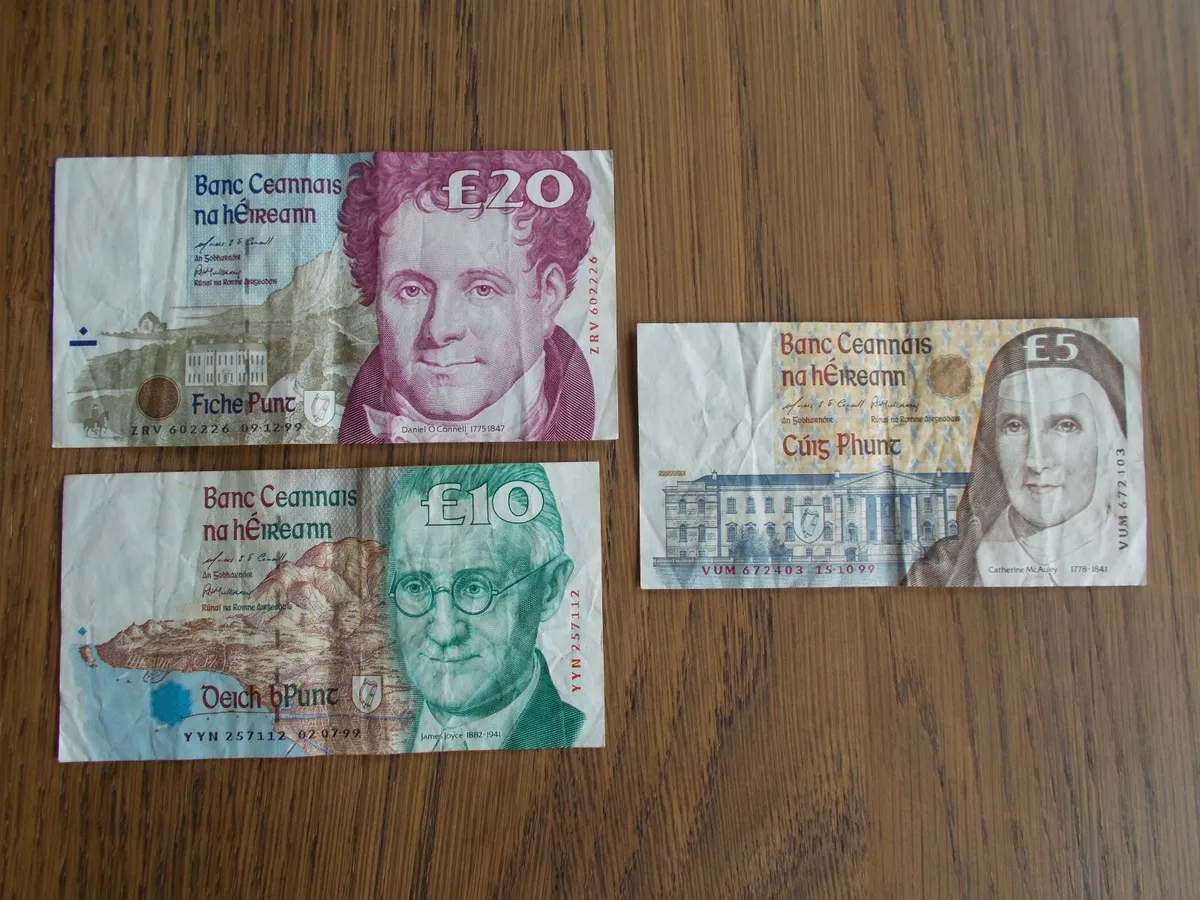 Three Old Irish Banknotes - Image 1