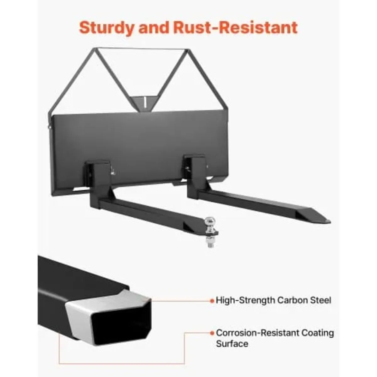 Skid Steer Pallet Forks, 1179 kg Rated Capacity, P - Image 4