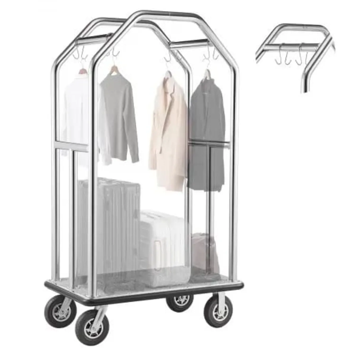 Hotel Luggage Cart, 680.39 kg Heavy Duty Bellman C - Image 1