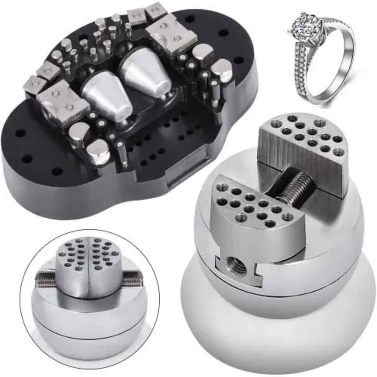 Ball Vise, 3" Engraving Setting Tool, 360° Rotatio - Image 1
