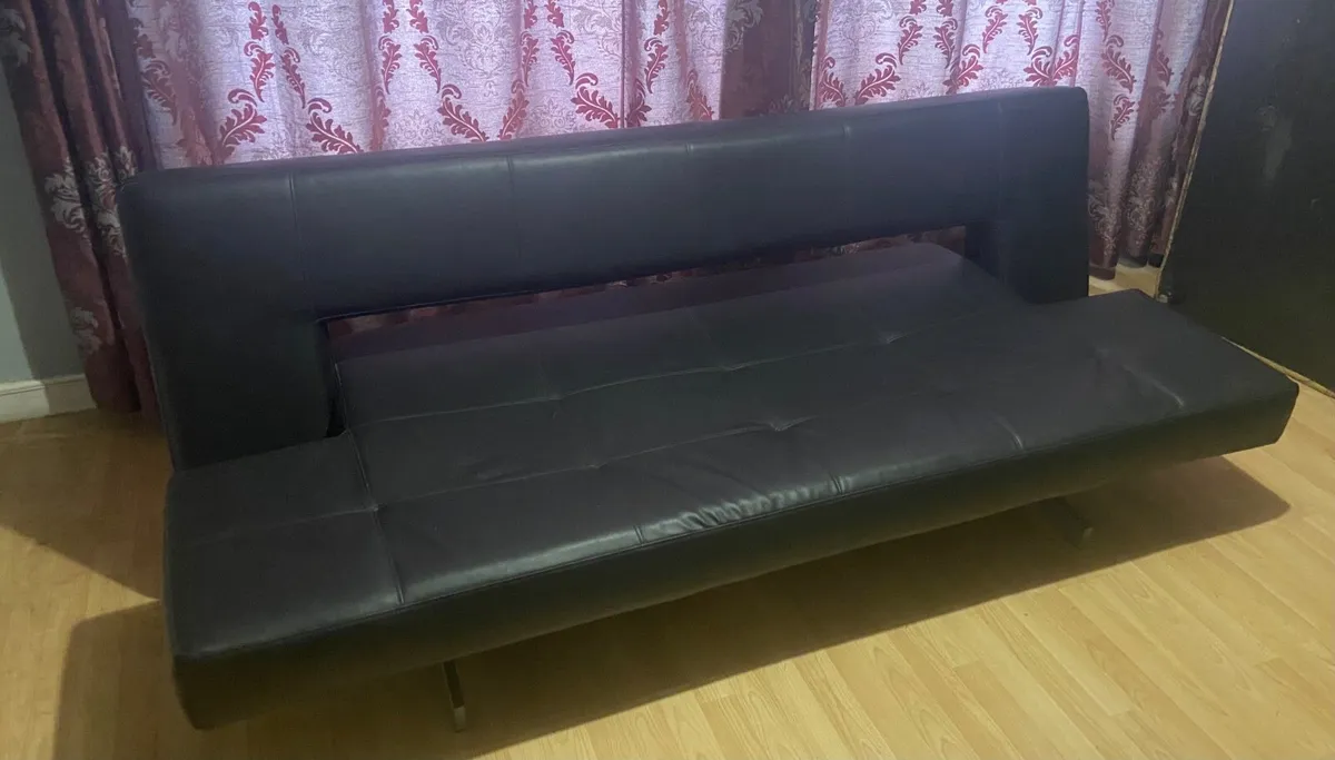 Black Sofa Bed - Image 1