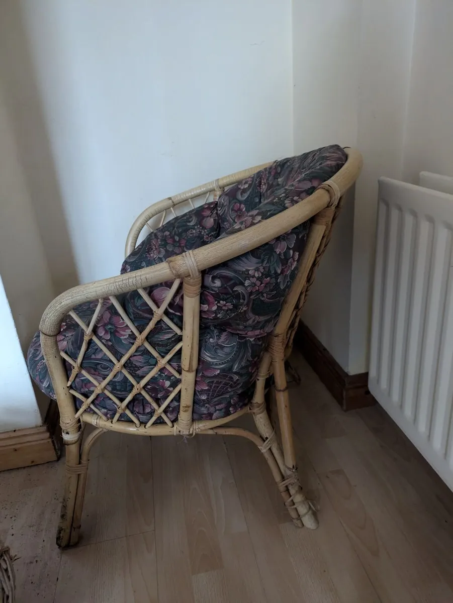 Matching cane easy chairs - Image 3