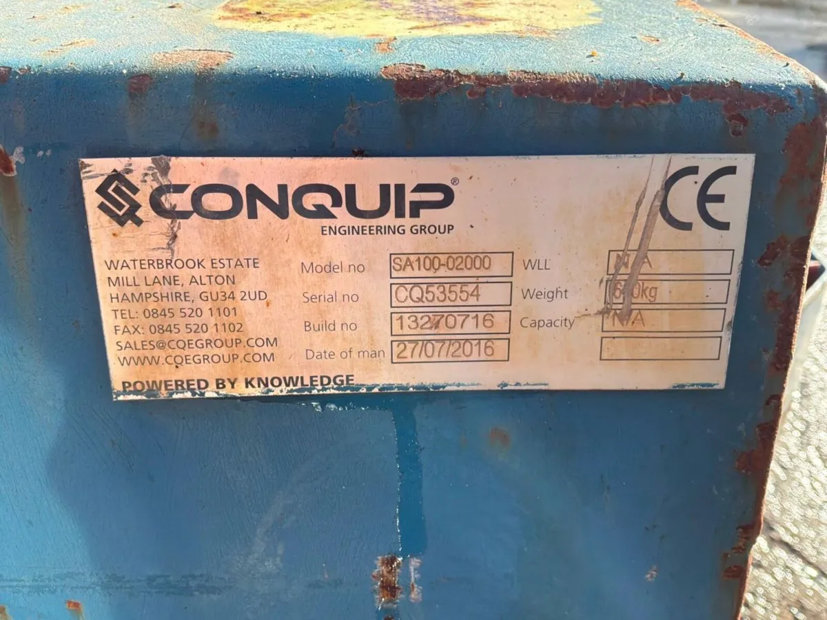 Conquip road sweeper / collector box.......770v. - Image 3