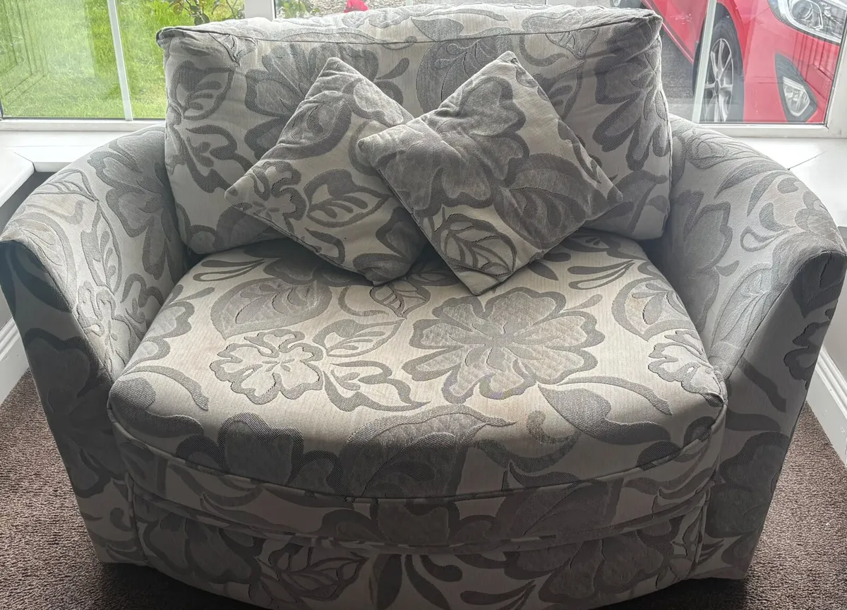 Sofa & Swivel armcahir - Image 1
