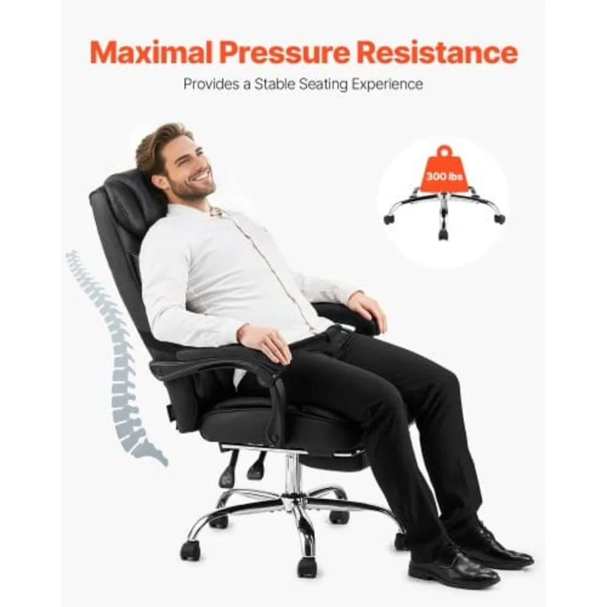 Executive Chair, High Back Office Chair with Footr - Image 4