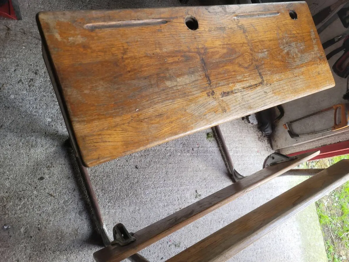Antique school desk - Image 2