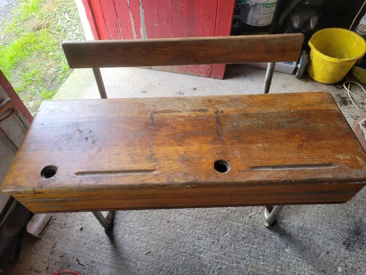 Antique school desk - Image 1