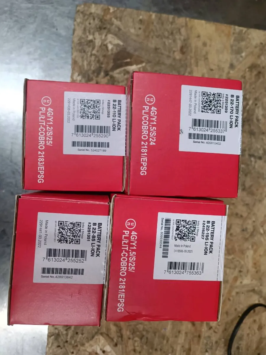 Hilti nuron batteries . Brand new