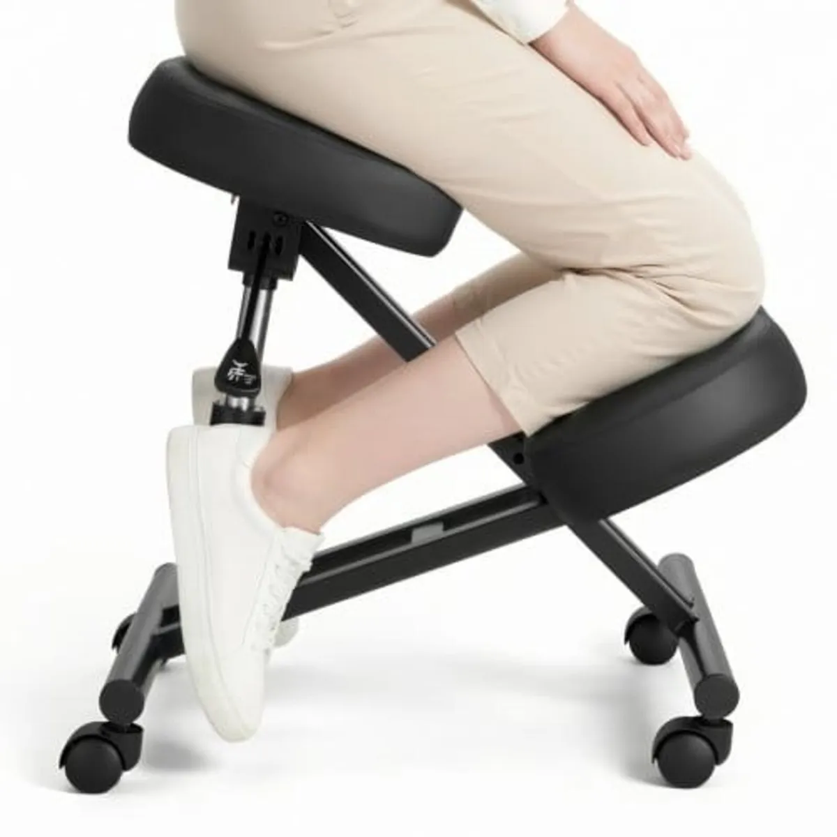 Ergonomic Kneeling Chair with Wheels, Mobile X-Sha - Image 1