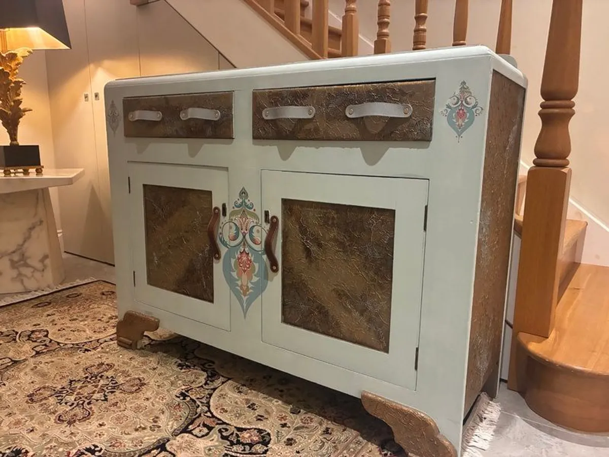 Upcycled Solid Wood Sideboard - The Finicky Fox Cafe design - Image 1
