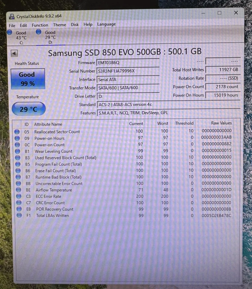 Samsung 850 EVO 500 GB SATA 2.5 Inch SSD - Image 2