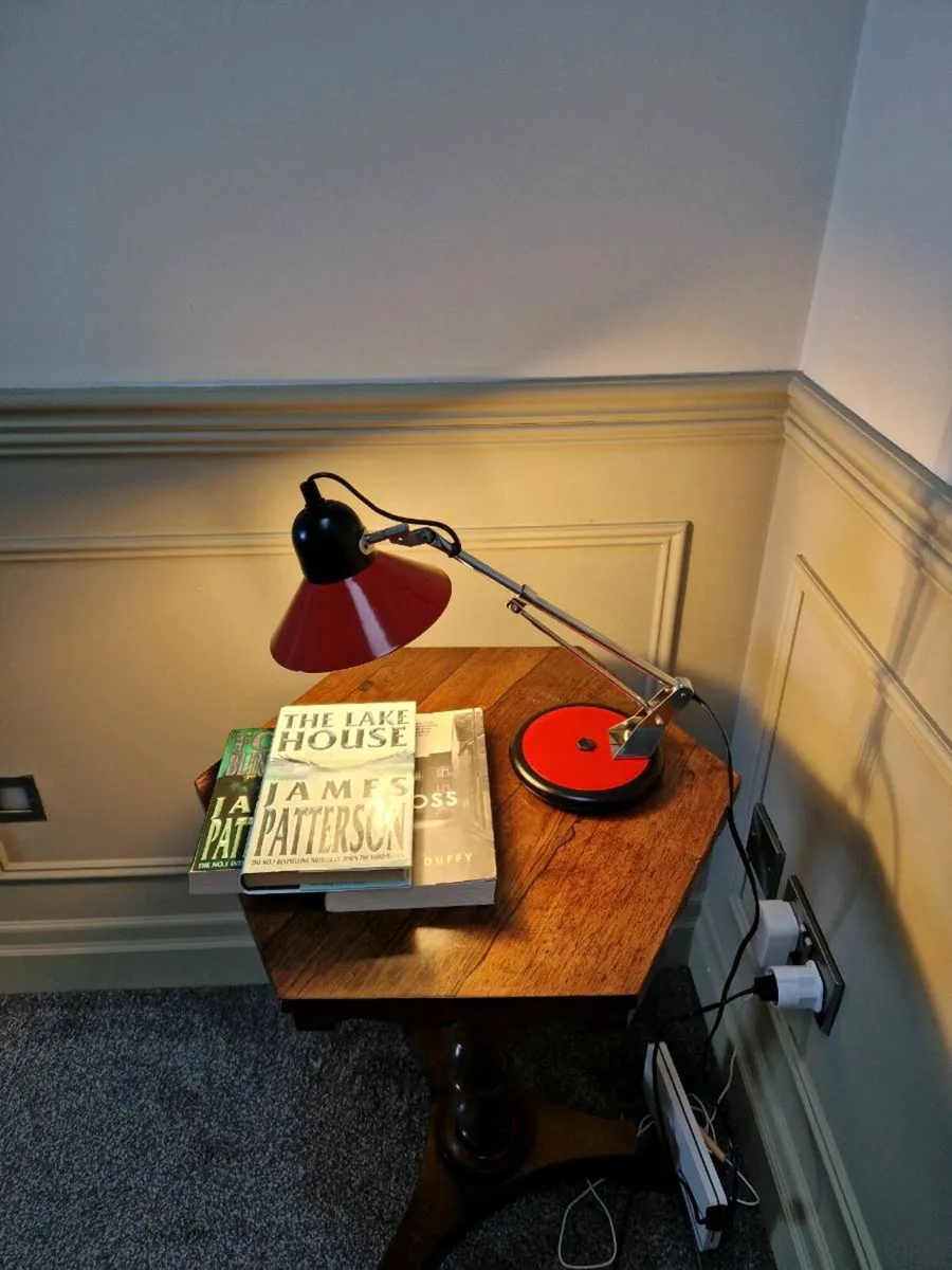 Vintage Red 1970/80s Articulated desk lamp - Image 2