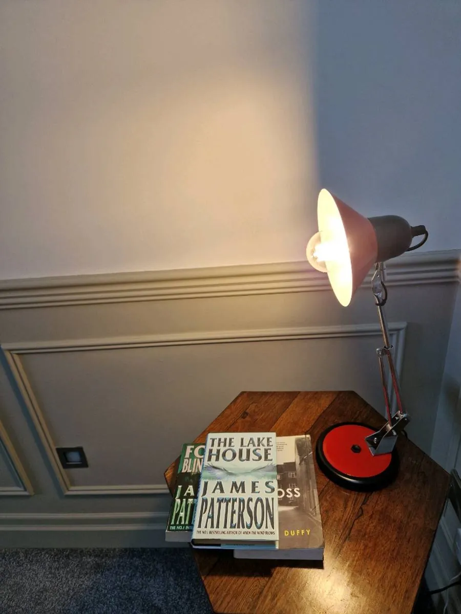 Vintage Red 1970/80s Articulated desk lamp - Image 3