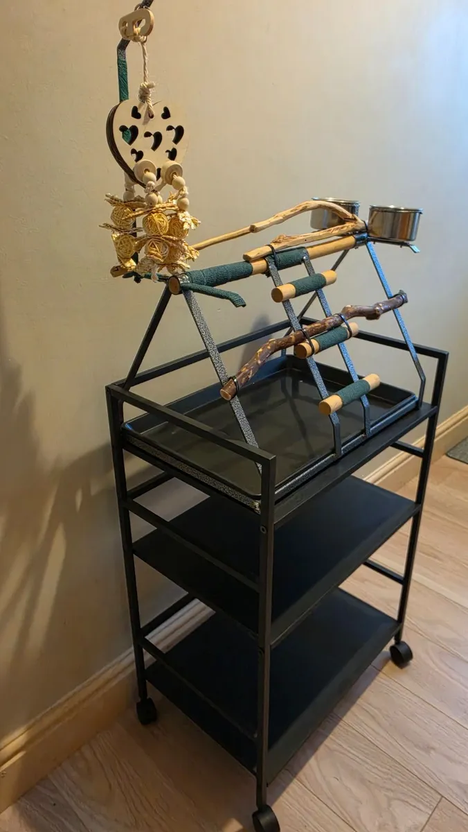Bird Playstand & Trolley - Image 2