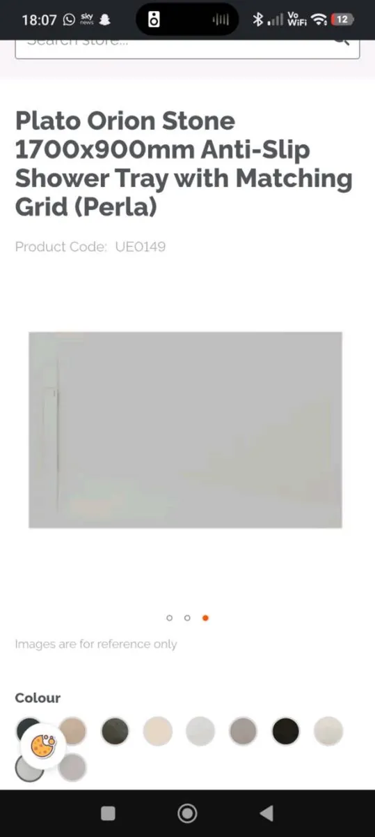Stone effect shower tray - Image 2