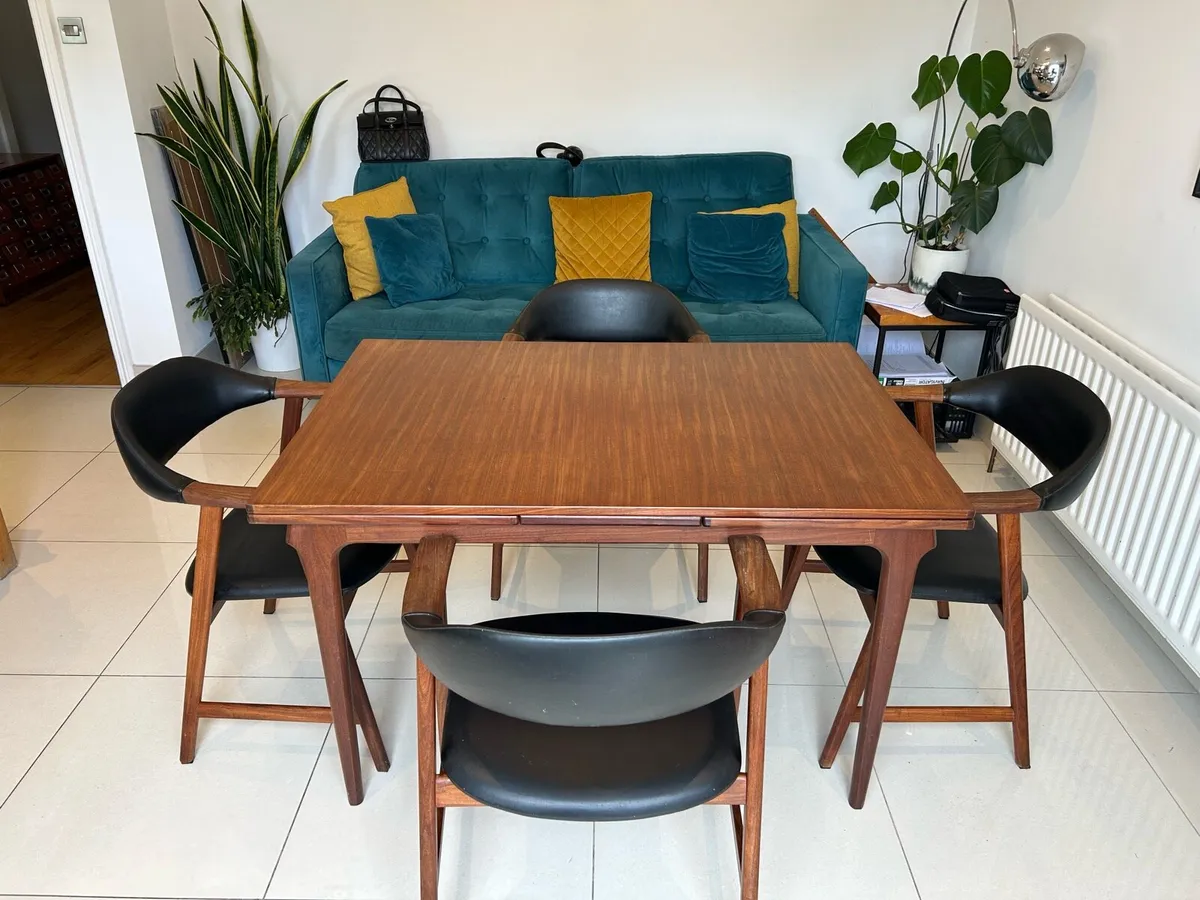 Danish table & chair set mid century - Image 1