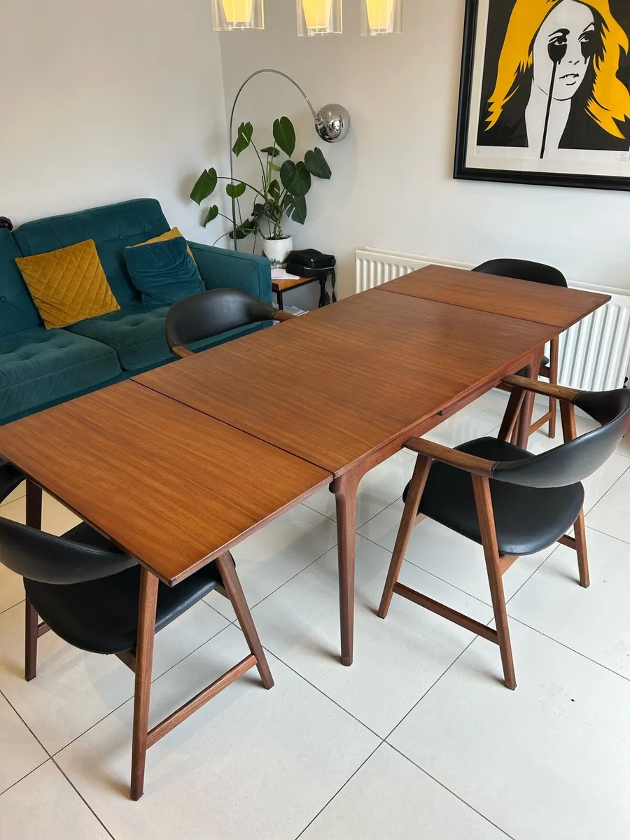 Danish table & chair set mid century - Image 2