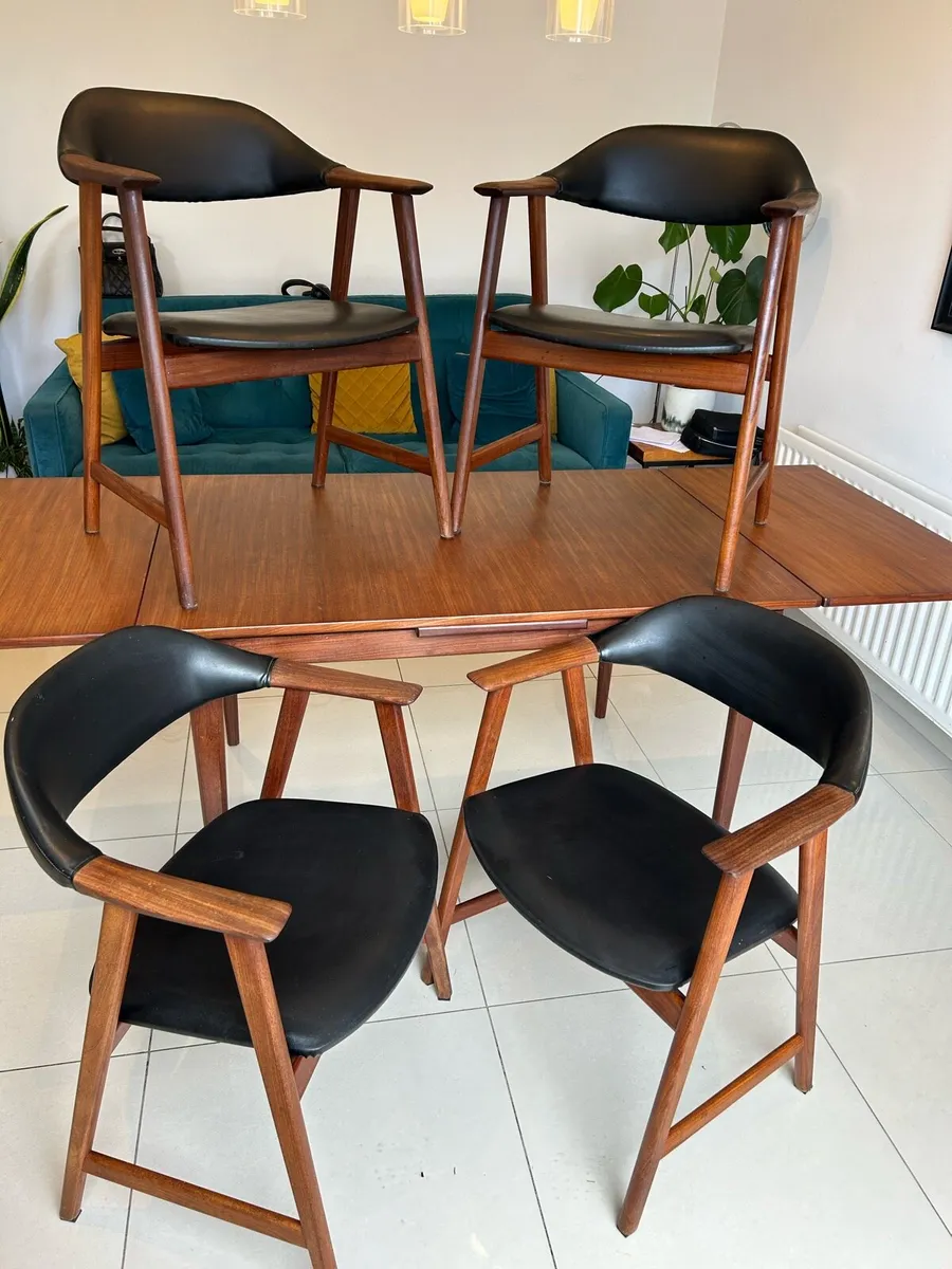 Danish table & chair set mid century - Image 4