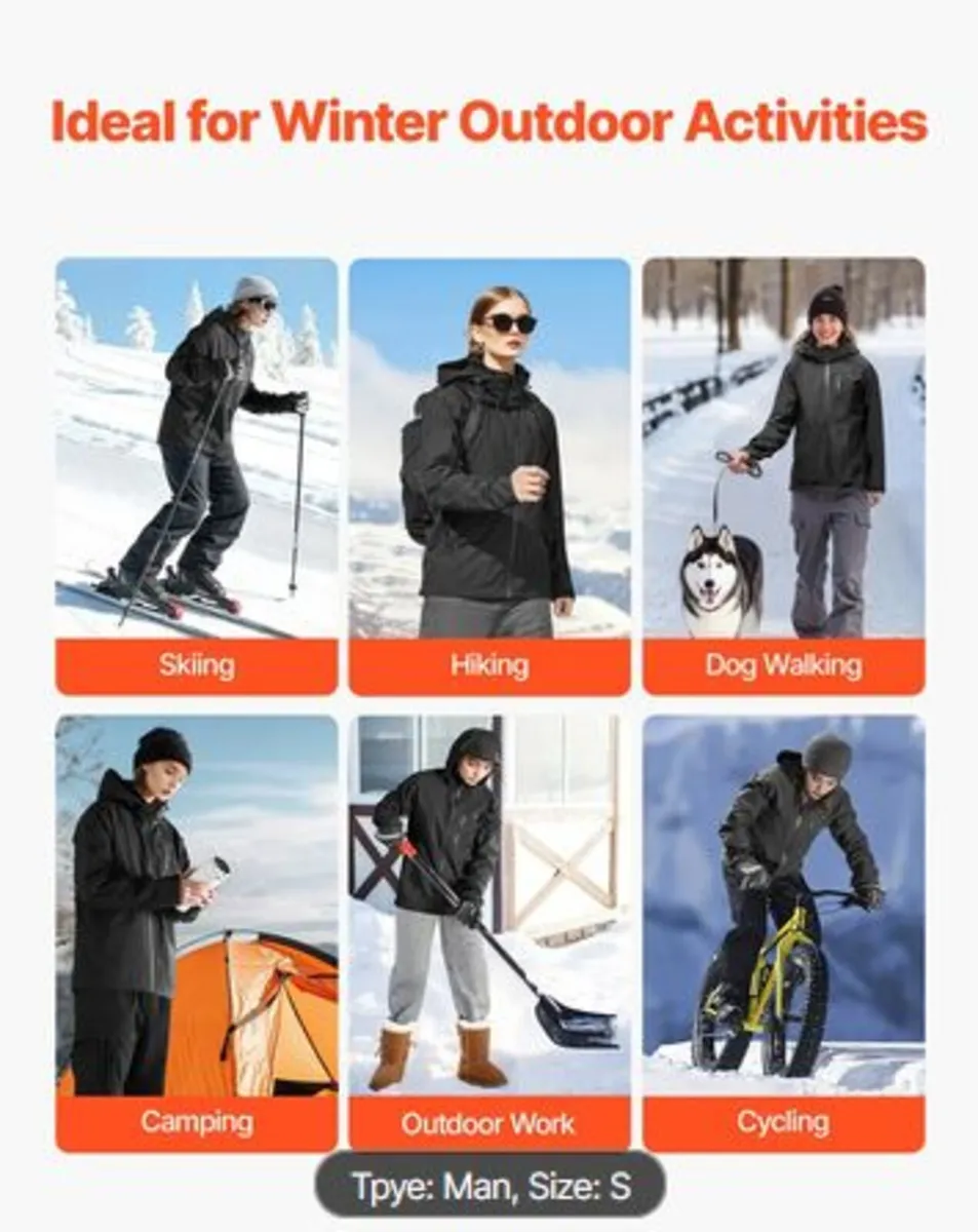 Heated Jacket for Men with 7.4V Battery,Soft Shel - Image 4