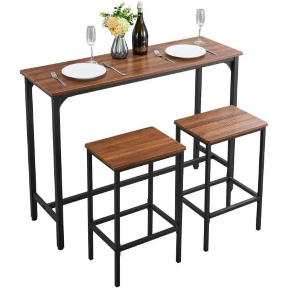 Bar Table, 3PCS 1193.8mm Bars Tables Set, Bar Tabl - Image 1
