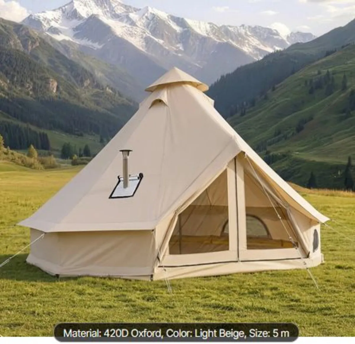 Oxford Bell Tent, 4 Seasons 5 m Yurt Tent - Image 2