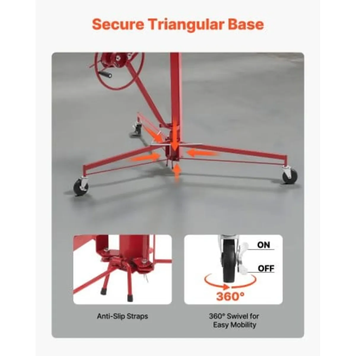 3353mm Drywall Lift, Heavy-Duty 68 kg Sheetrock Ho - Image 3