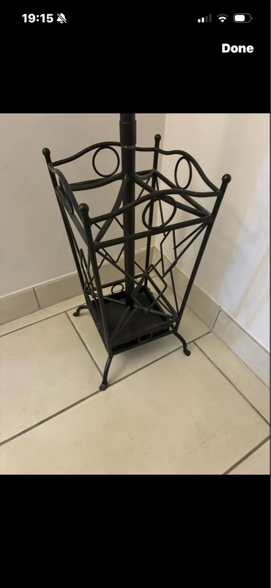 Metal Ciat/ Umbrella Stand - Image 2