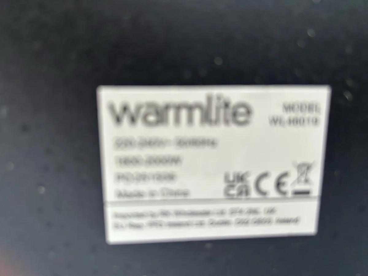 Warmlite plug in electric fire - Image 3