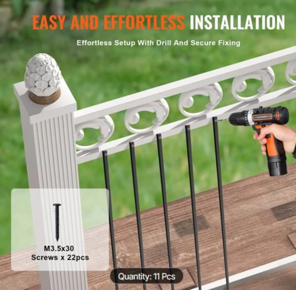 Staircase Metal Balusters, 44'' x 0.5'' Square - Image 2