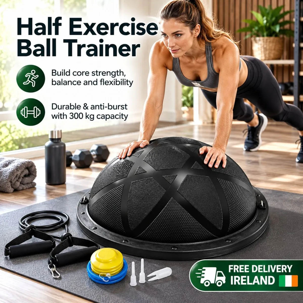 Half Exercise Ball Balance Trainer 58cm - Image 1