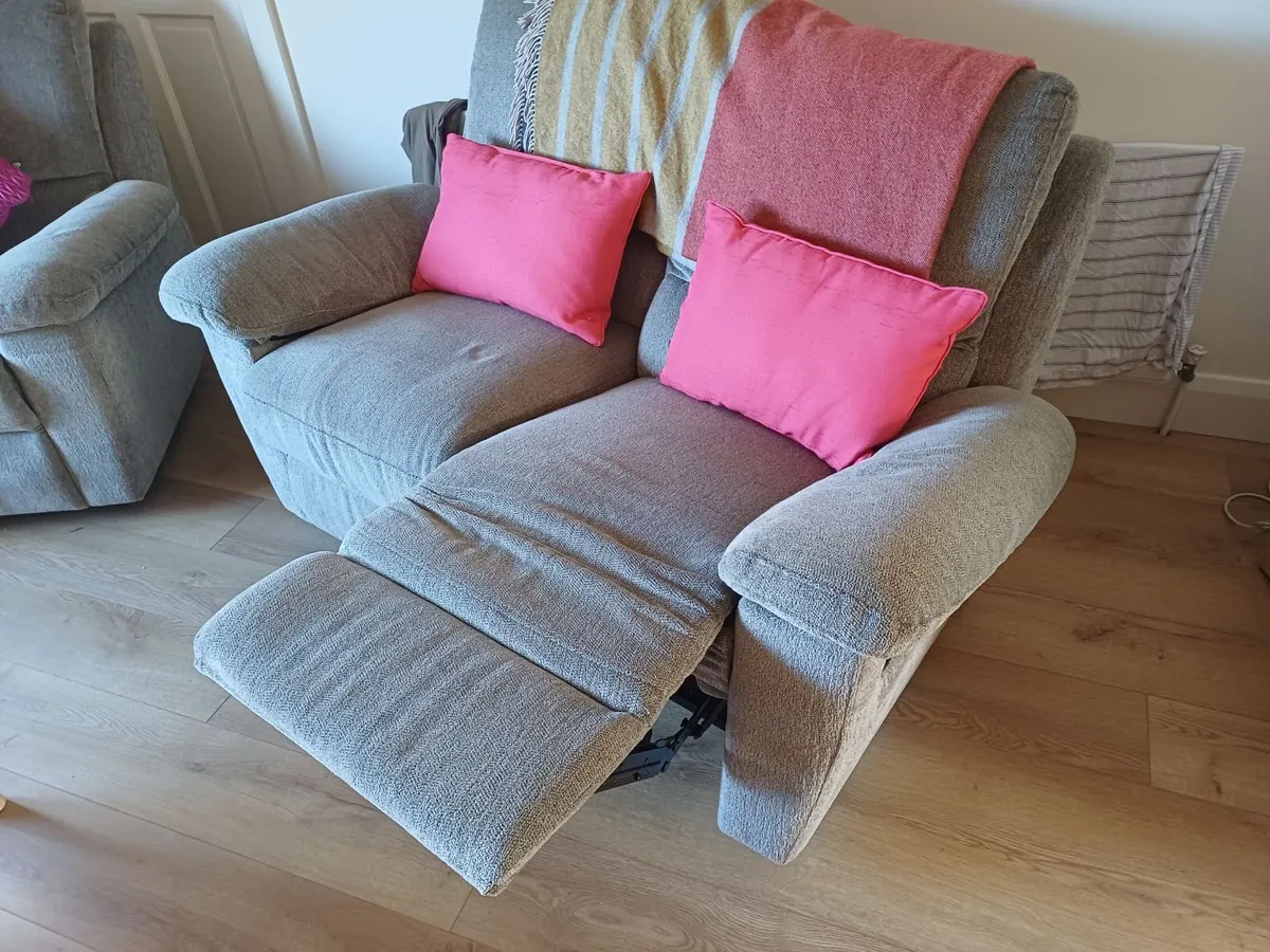 2 seater sofa + recliner - Image 4
